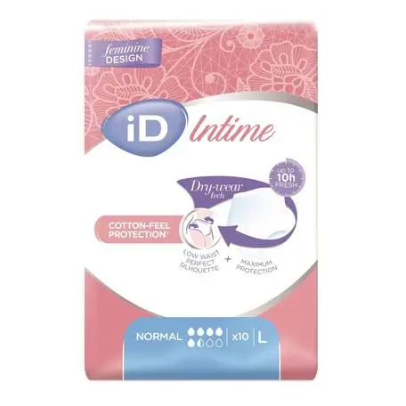 7220_ID PANTS INTIME NORMAL PLENKOVE KALHOTKY NAVLEKACI VEL. L, BOKY 100-145 CM, 880 ML, 10 KS